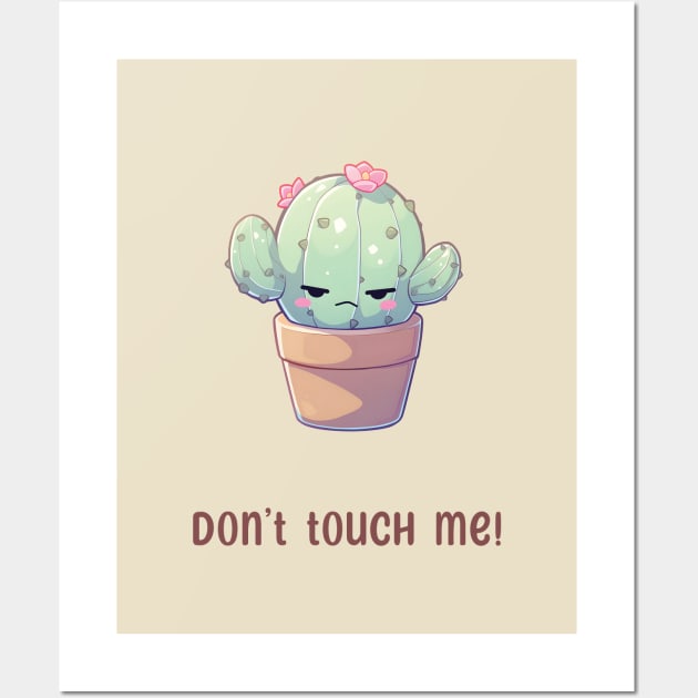 Kawaii Cactus Tantrum Wall Art by snipcute